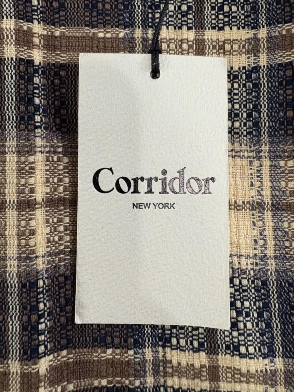 Corridor NYC textured Dobby Weave overshirt color Brown sz M NWT mspr $225 - Picture 3 of 5